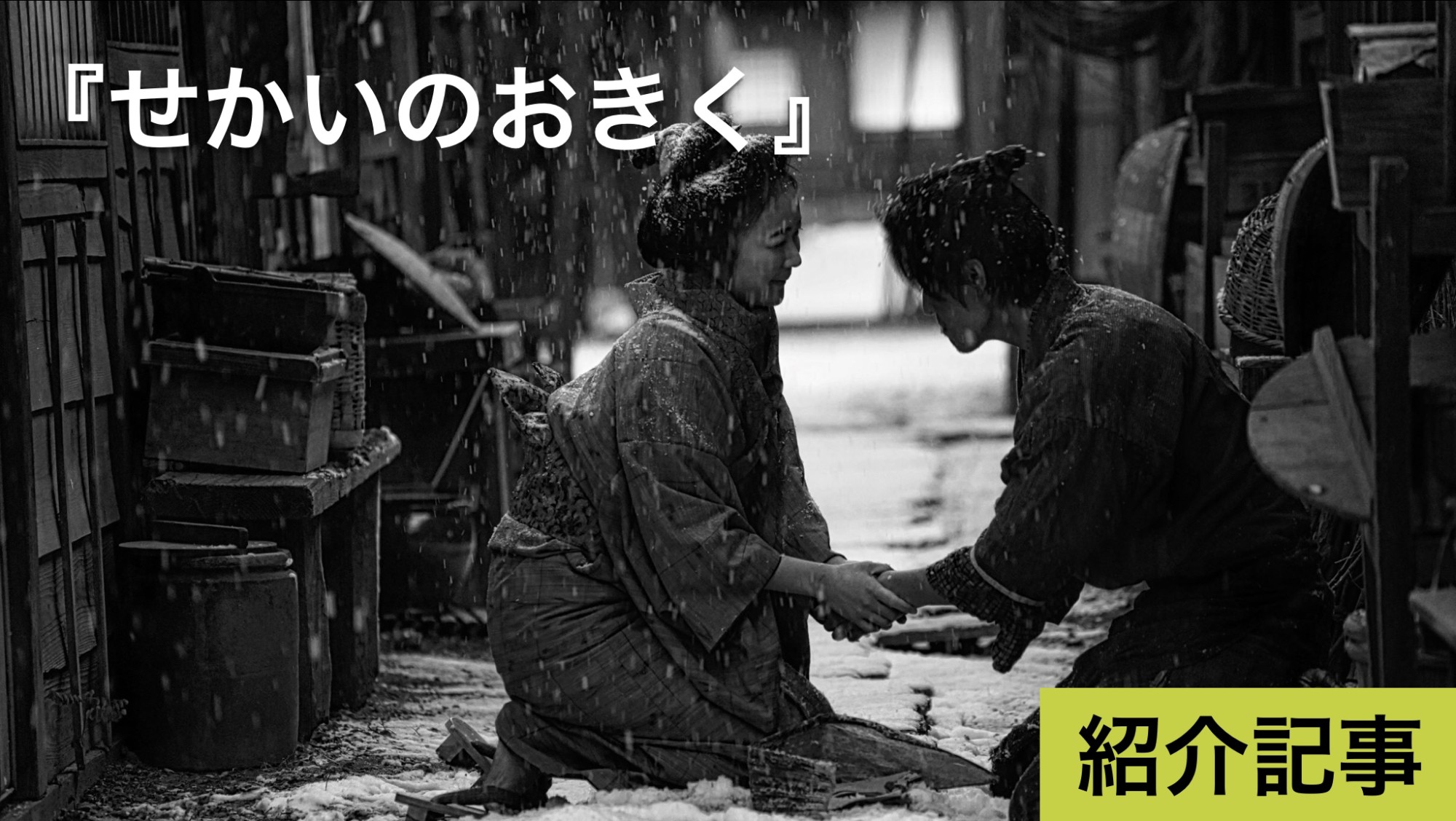 『せかいのおきく』江戸の片隅で懸命に生きる若者たちのモノクロ青春時代劇！